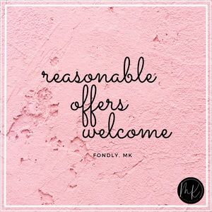 Reasonable Offers Welcome 🤍